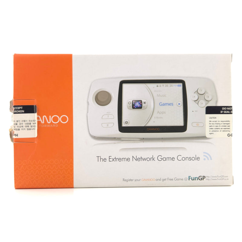 CAANOO Play Forward - The Extreme Network Game Console / OVP Clear white