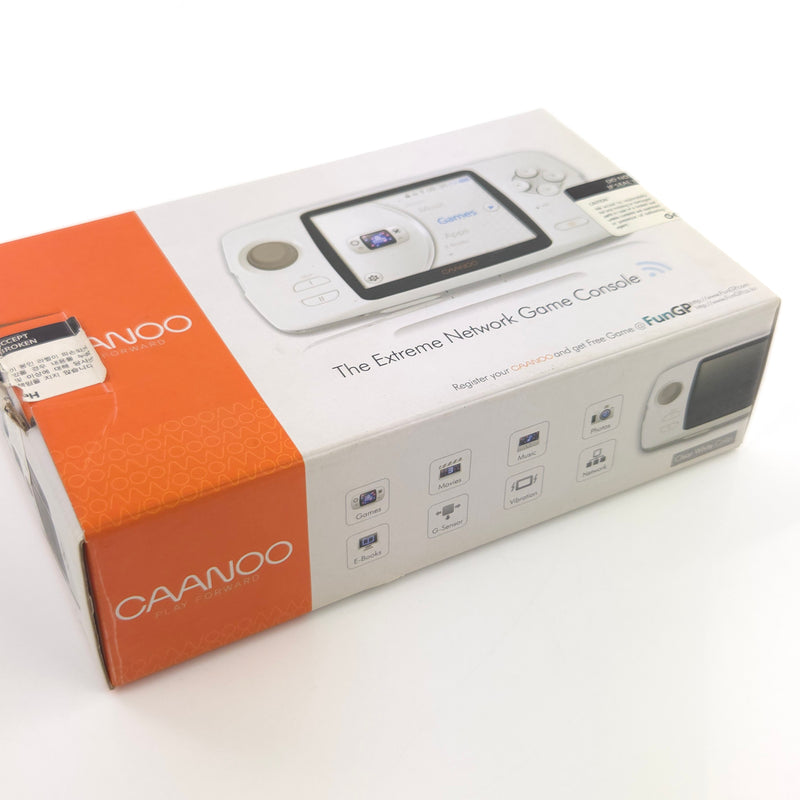 CAANOO Play Forward - The Extreme Network Game Console / OVP Clear white