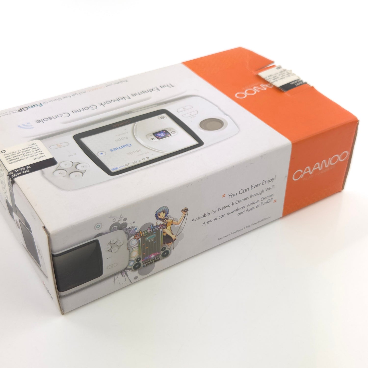 CAANOO Play Forward - The Extreme Network Game Console / OVP Clear white