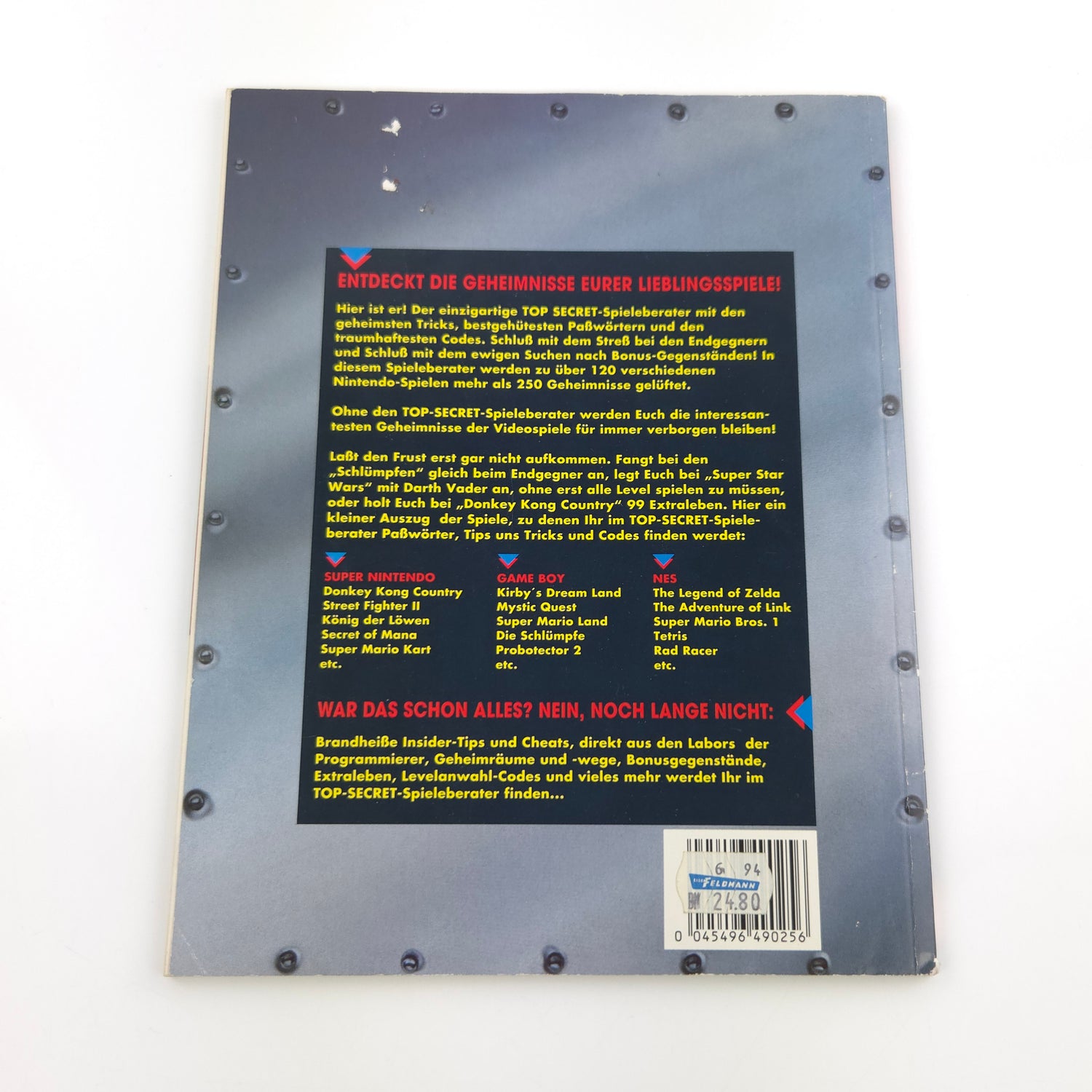 Der offizielle Nintendo Spieleberater : TOP Secret - Lösungsbuch SNES Gameboy
