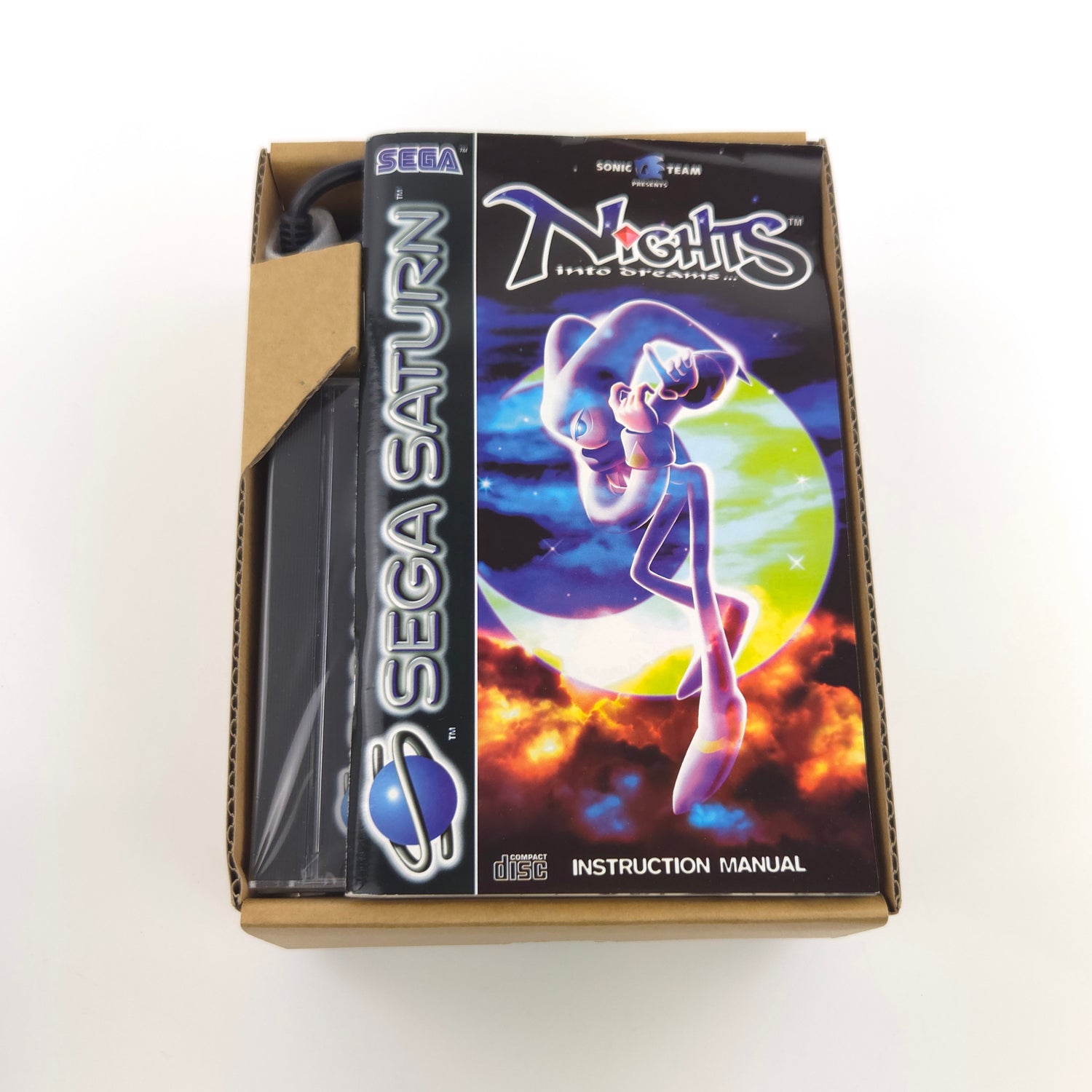 Sega Saturn Spiel : Nights into Dreams + 3D Control Pad Controller - OVP NEU 01