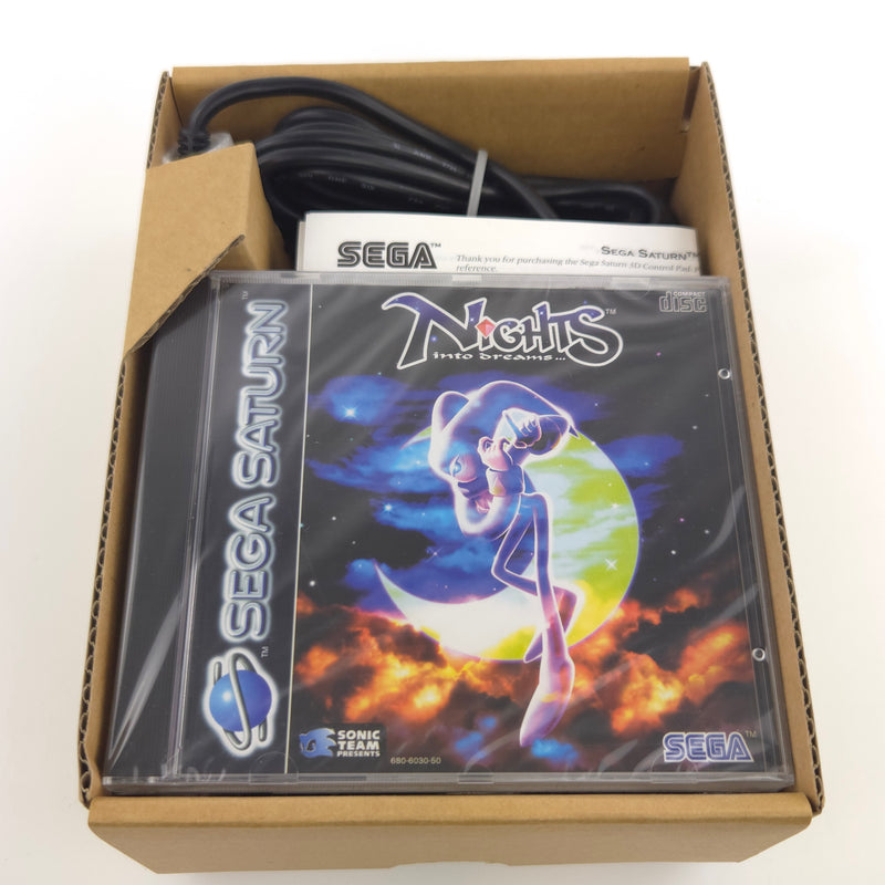 Sega Saturn Spiel : Nights into Dreams + 3D Control Pad Gamepad - OVP NEU 03