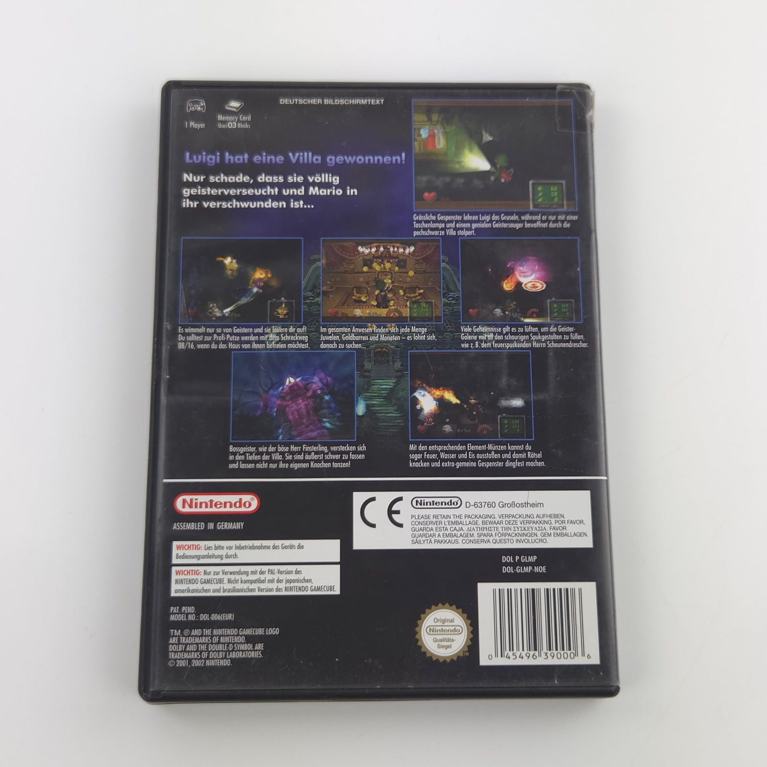 Nintendo Gamecube Spiel : Luigis Mansion - CD Anleitung OVP Erstauflage - GC PAL