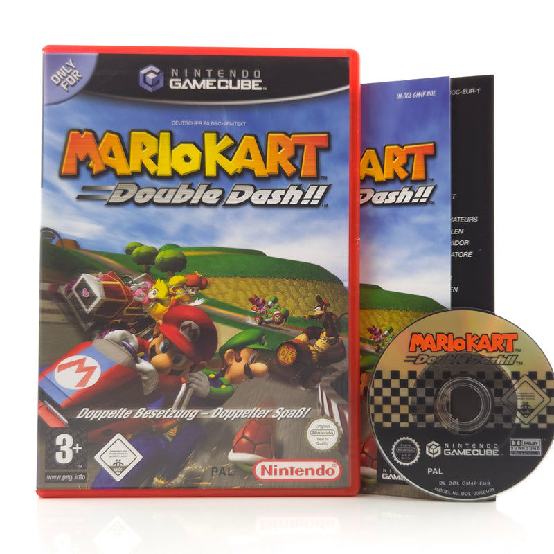 Nintendo Gamecube Spiel : Mario Kart Double Dash!! - CD Anleitung rote OVP - GC