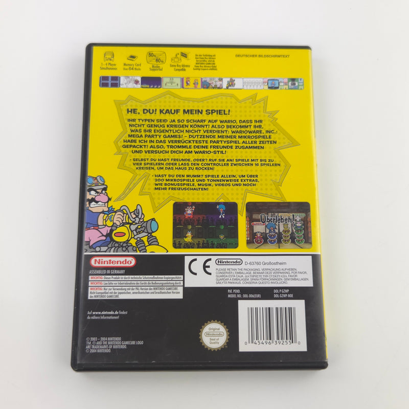 Nintendo Gamecube Spiel : Wario Ware Inc Mega Party Games - CD Anleitung OVP