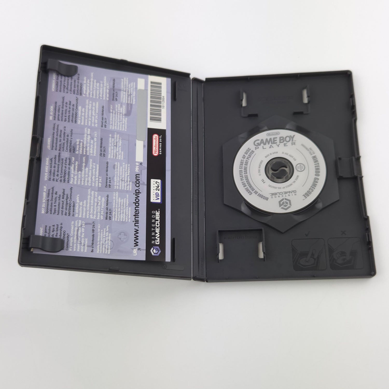 Nintendo Gamecube Zubehör : Gameboy Player Adapter + Start Up Disk CD 02