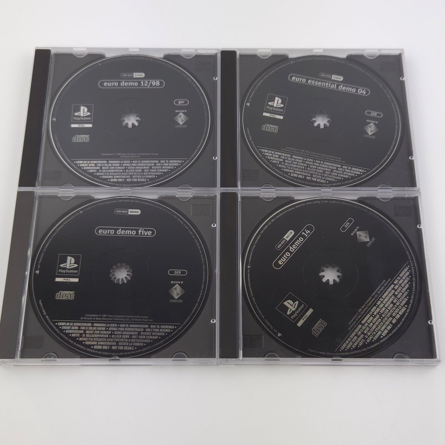 Sony Playstation 1 Spiele : Demo CDs Konvolut 19 Stück - Euro Demo PS1 Psone