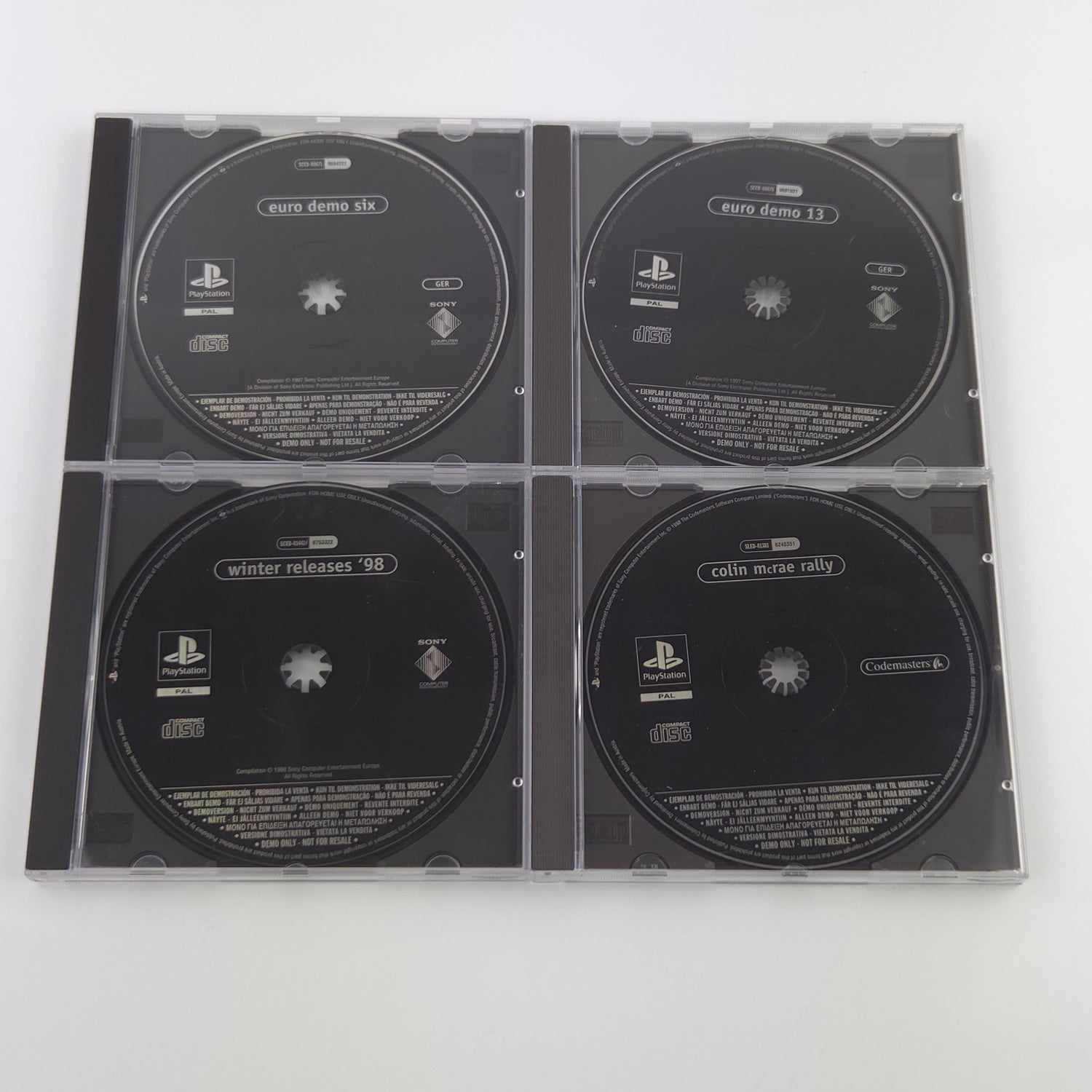 Sony Playstation 1 Spiele : Demo CDs Konvolut 19 Stück - Euro Demo PS1 Psone