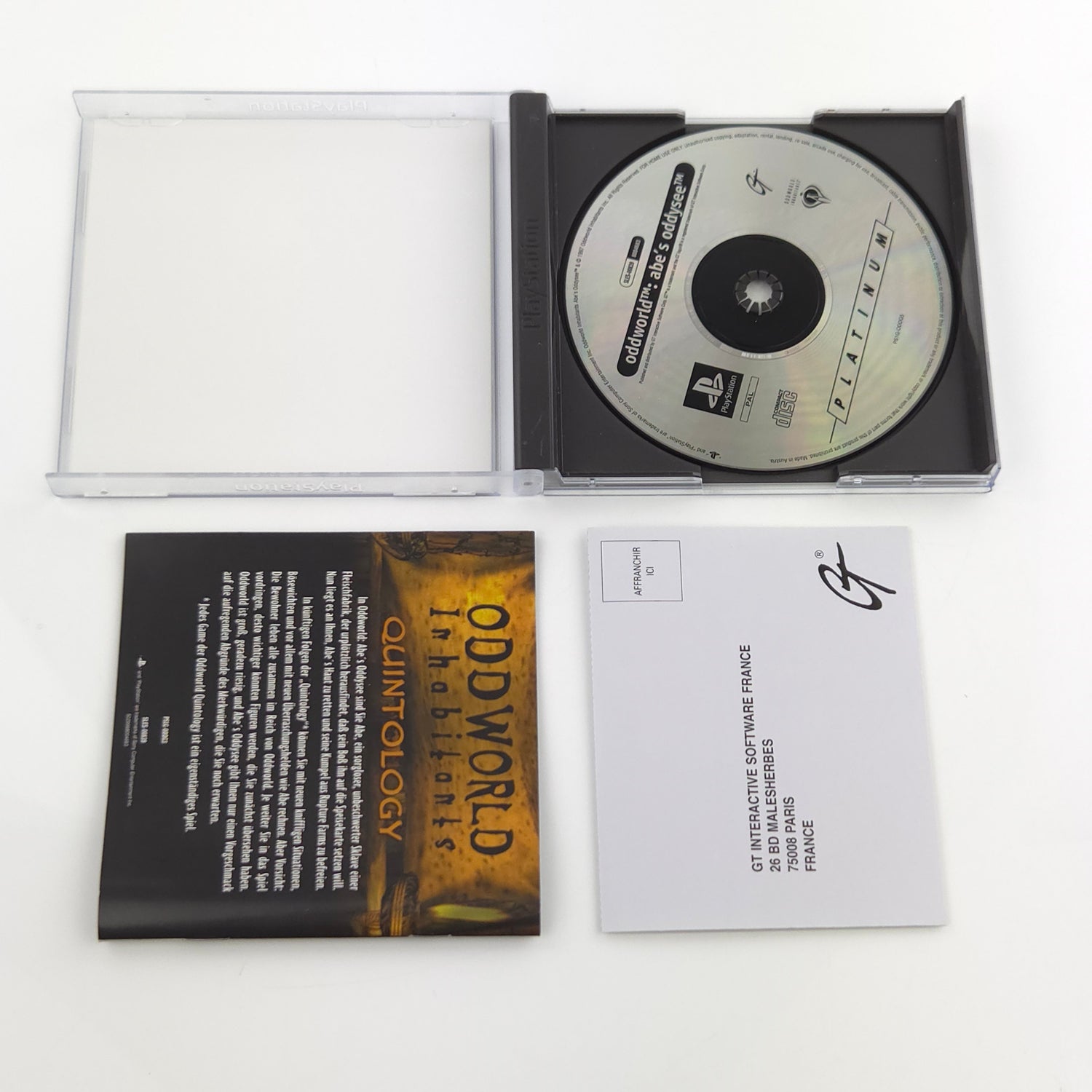 Sony Playstation 1 Spiel : Oddworld - CD Anleitung OVP Platinum / PAL PS1 Psone