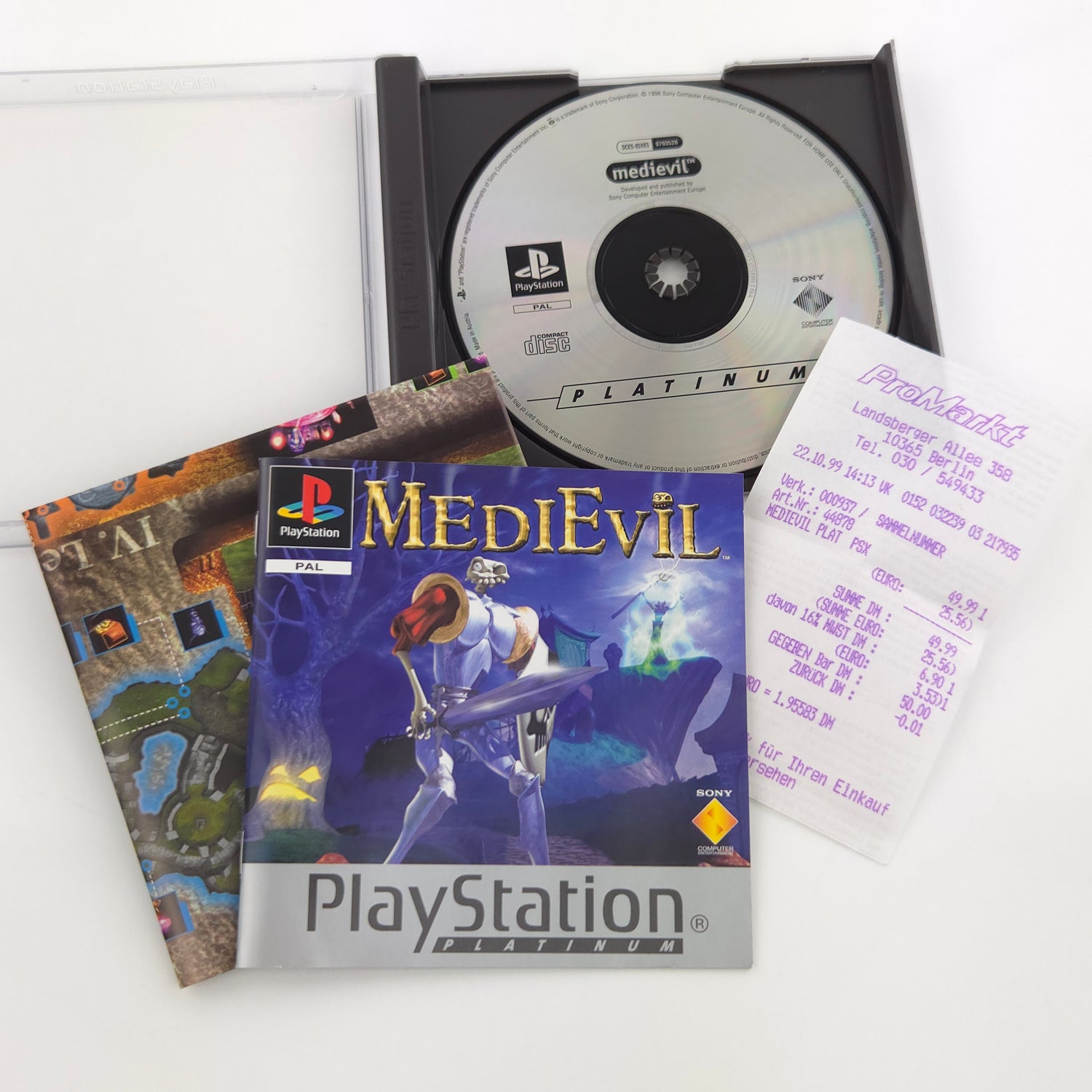 Sony Playstation 1 Spiel : Medievil - PS1 Platinum OVP / PAL PSone PSX