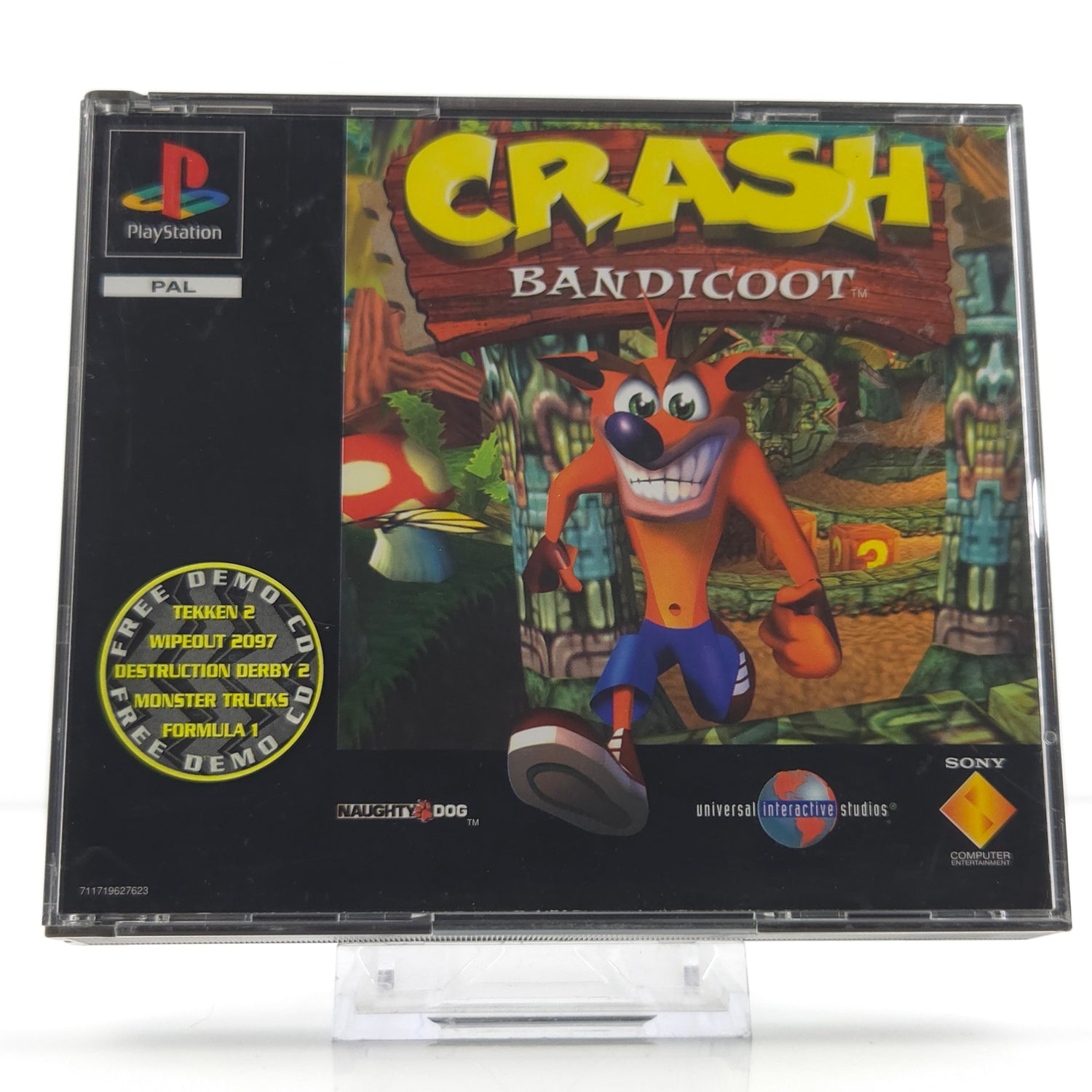 Sony Playstation 1 Spiel : Crash Bandicoot + Demo - CD Anleitung OVP PS1 PAL
