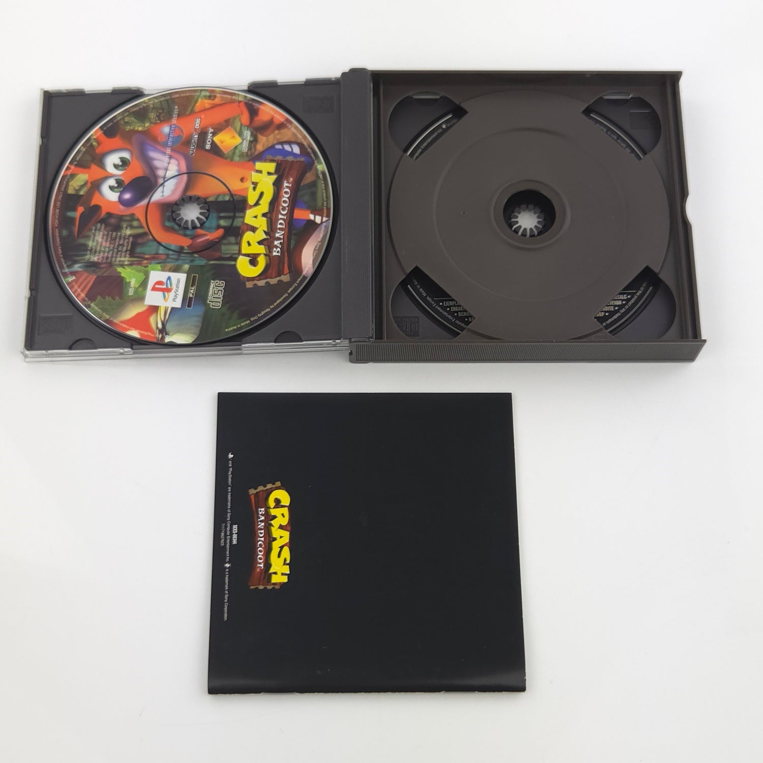 Sony Playstation 1 Spiel : Crash Bandicoot + Demo - CD Anleitung OVP PS1 PAL