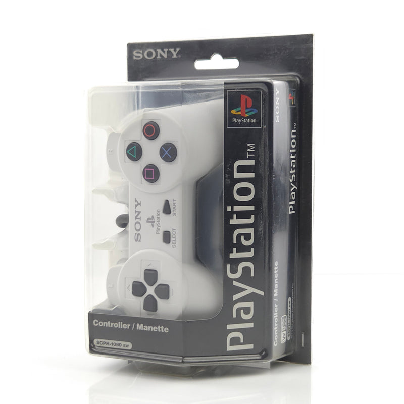 Sony Playstation 1 Zubehör : Original PS1 Controller Weiss SCPH-1080 ew NEU OVP