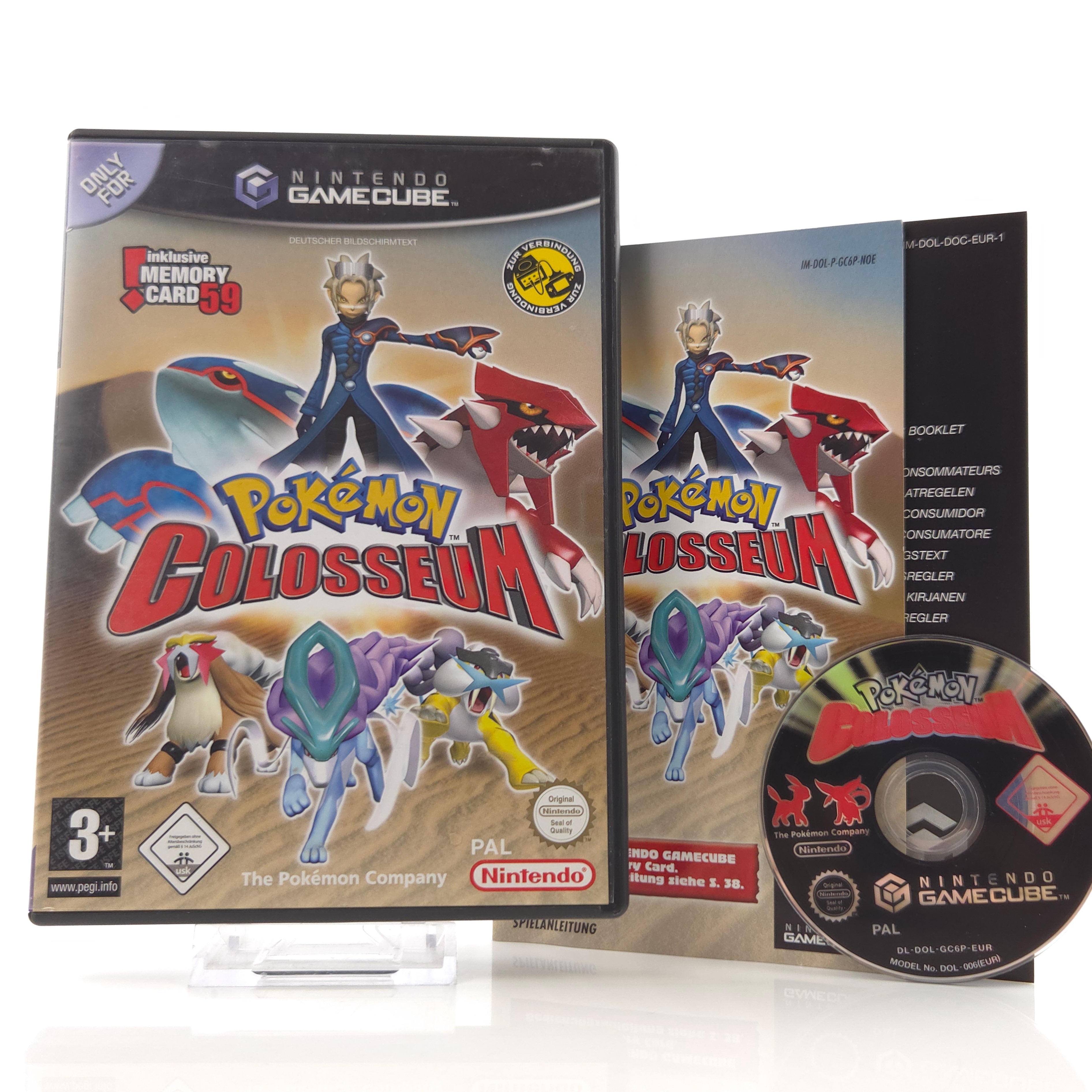 Nintendo Gamecube Spiel : Pokemon Colosseum - CD Anleitung OVP GC PAL