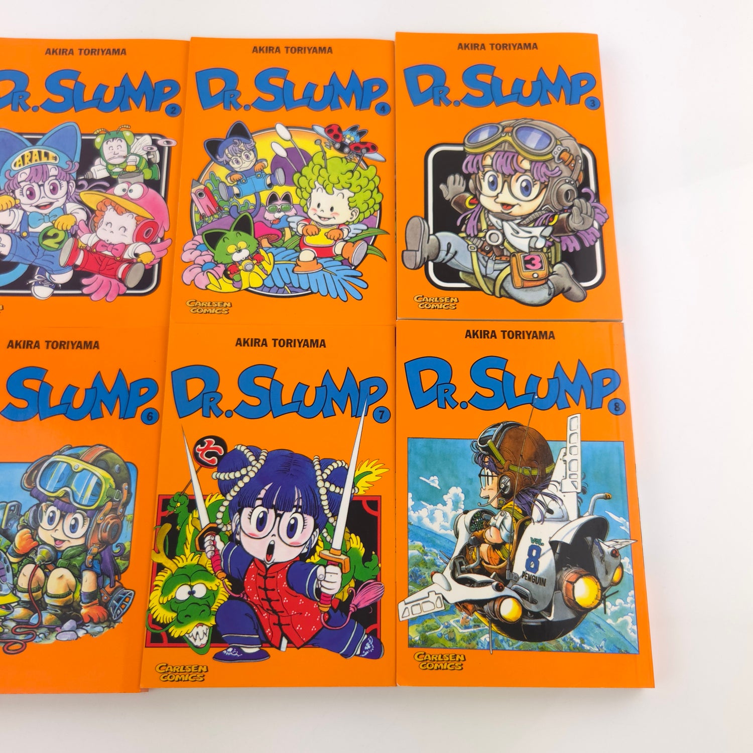 DR. Slump Manga von Akira Toriyama Band 1-8 / Carlsen Comics Konvolut deutsch