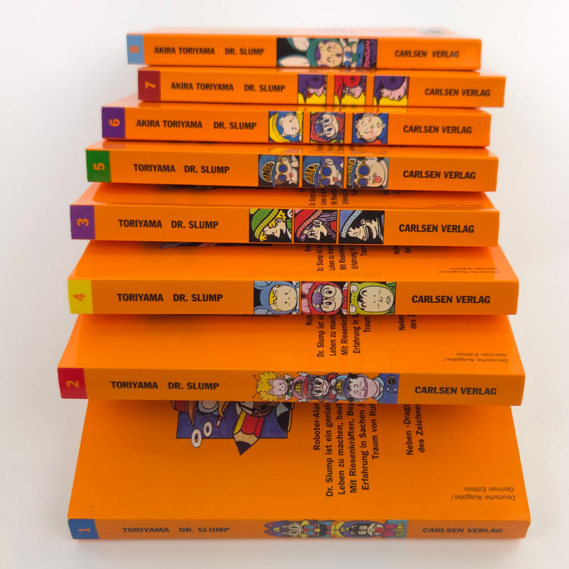 DR. Slump Manga von Akira Toriyama Band 1-8 / Carlsen Comics Konvolut deutsch