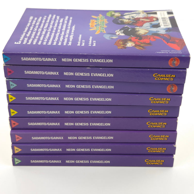 Neon Genesis Evangelion Manga Band 1-9 / Carlsen Comics Yoshiyuki Sadamoto