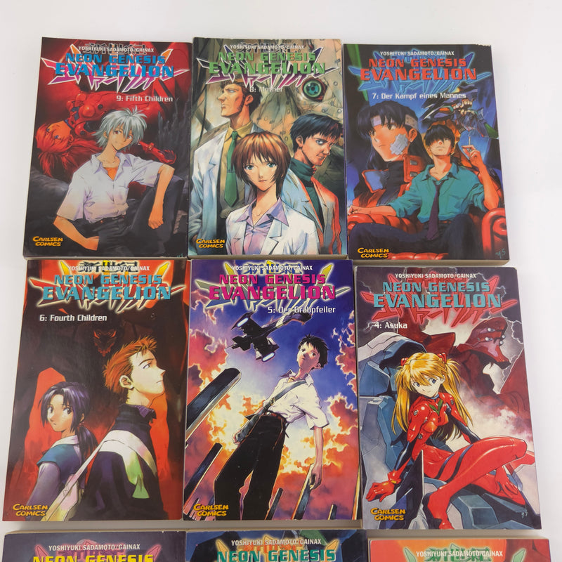 Neon Genesis Evangelion Manga Band 1-9 / Carlsen Comics Yoshiyuki Sadamoto