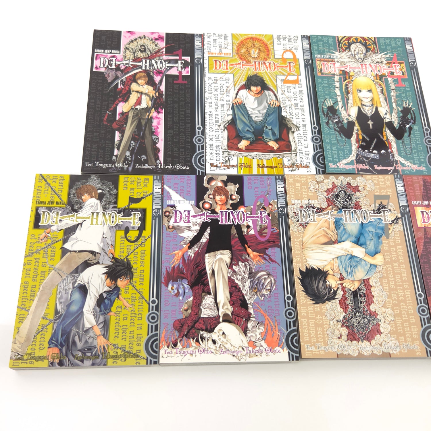 Deathnote Manga Band 1 - 8 Tokyopop 1. Auflage