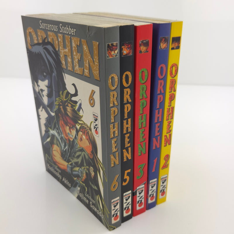 Sorcerous Stabber Orphen Manga Band 1 - 6 (Band 4 fehlt) - Deutsche Ausgabe
