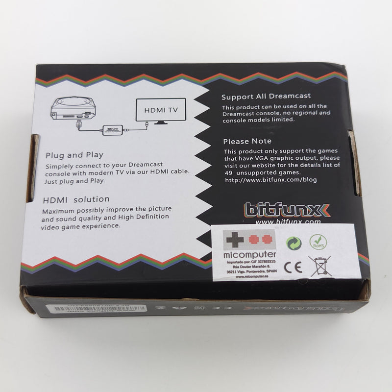Sega Dreamcast Zubehör : Bitfunx HDMI Cable Adapter / Kabel DC