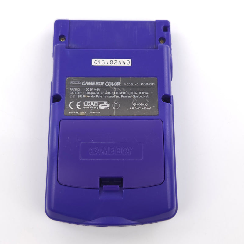 Nintendo Game Boy Color Konsole : Lila Purple CGB-001 / GBC Gameboy Handheld