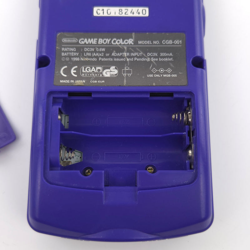 Nintendo Game Boy Color Konsole : Lila Purple CGB-001 / GBC Gameboy Handheld