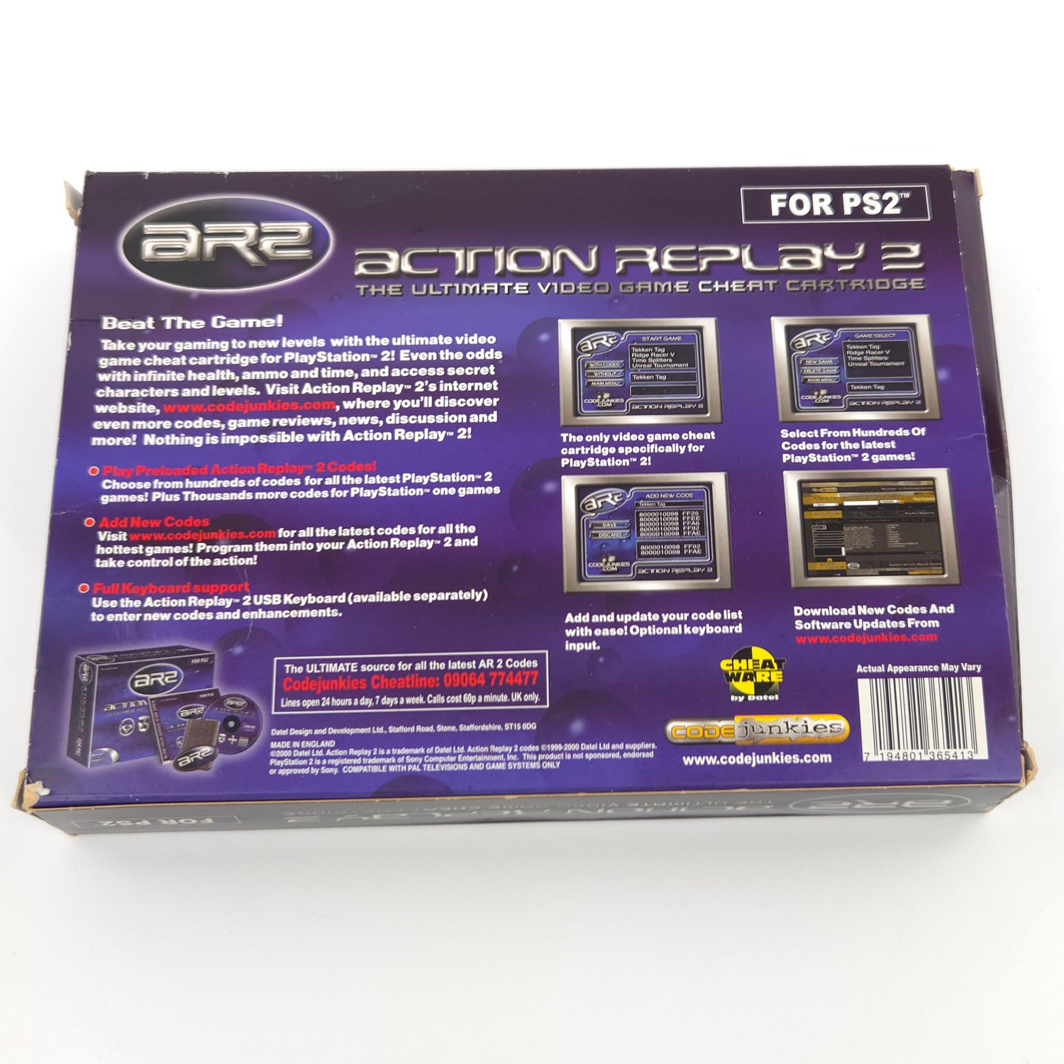 Playstation 2 Zubehör : Action Replay 2 Ultimate Video Game Cheat Cartridge PS2