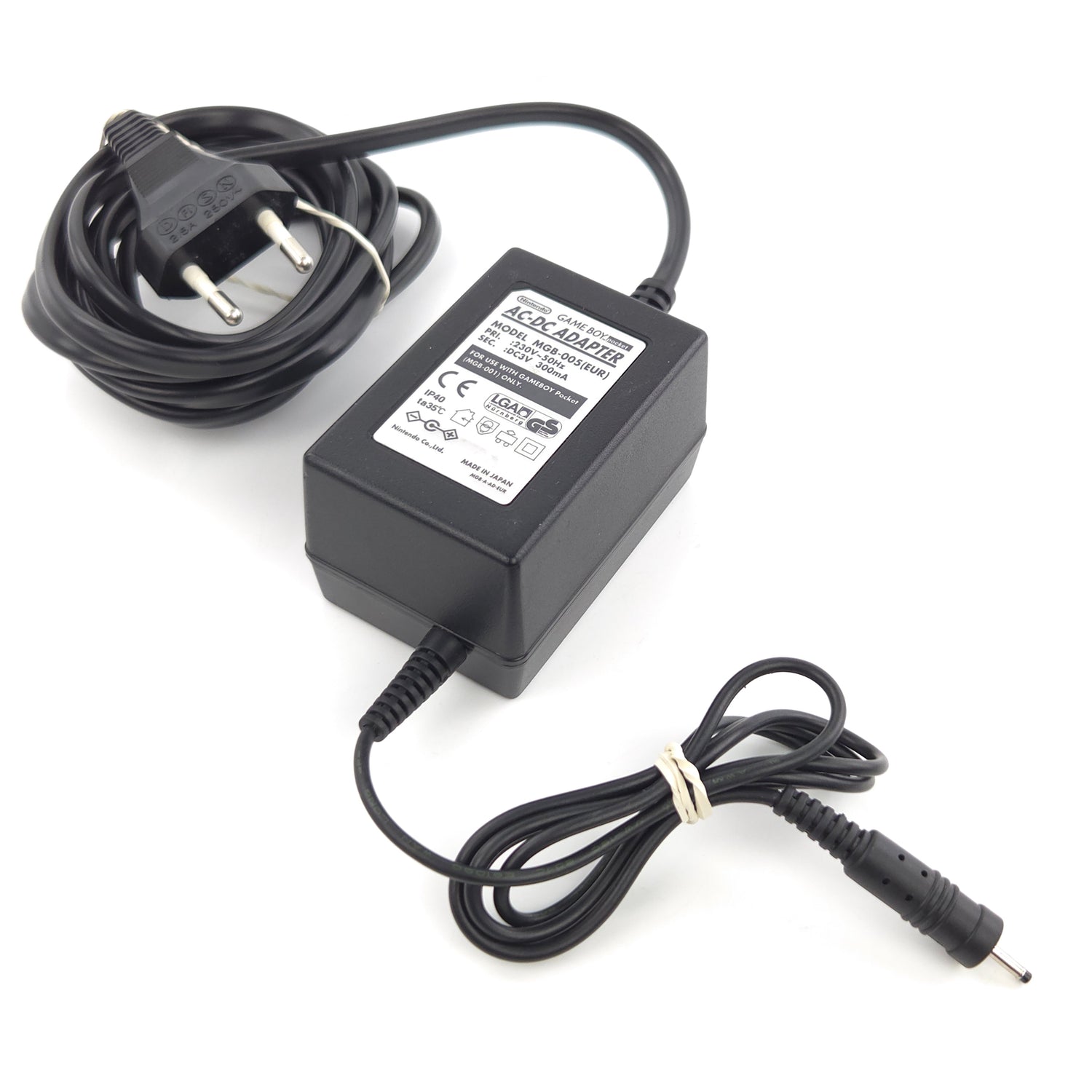 Nintendo Game Boy Color Zubehör : Original Gameboy Pocket AC-DC Adapter Kabel