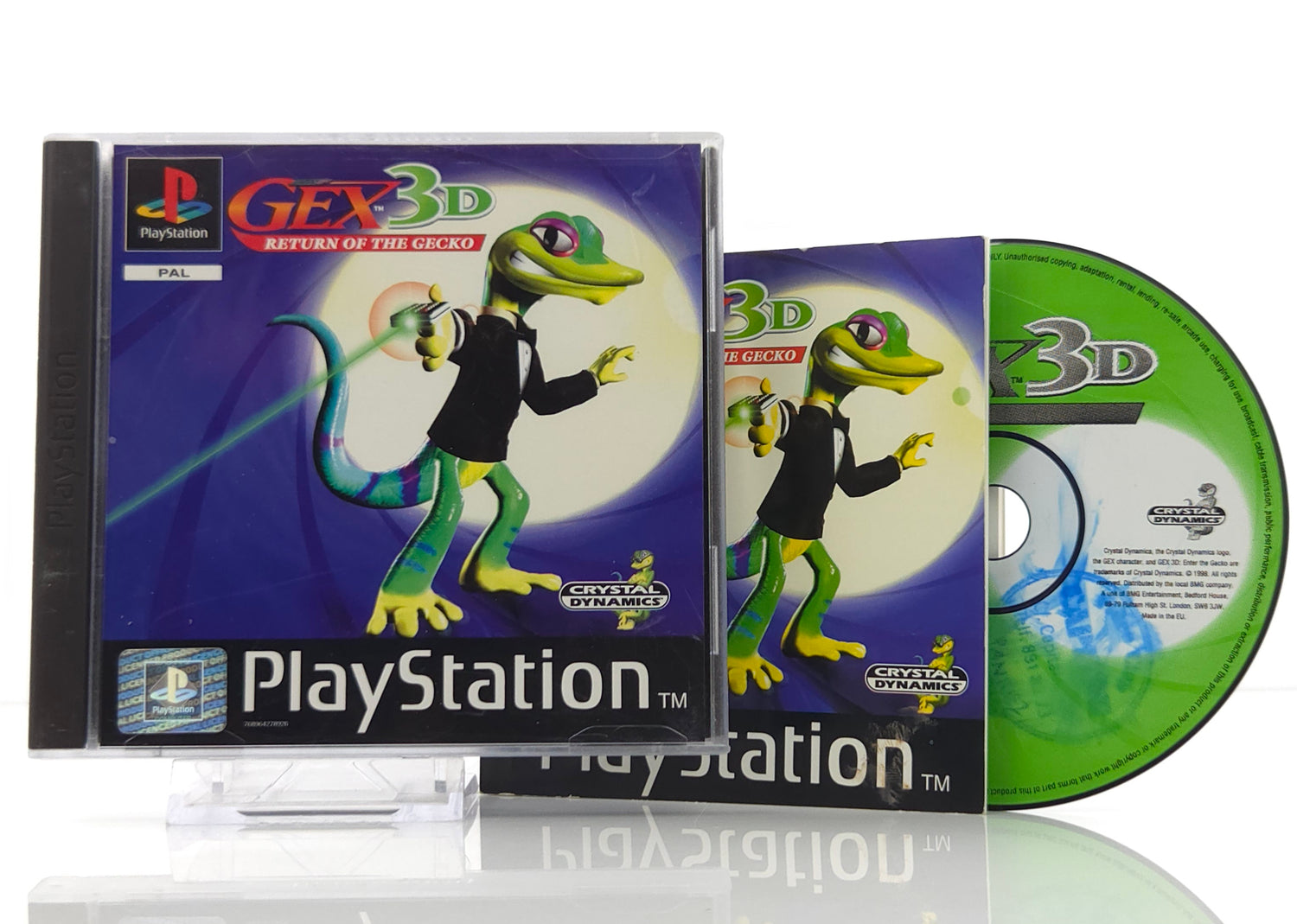 Playstation 1 Spiel : GEX 3D Return of the Gecko - CD Anleitung OVP / PS1 PSone