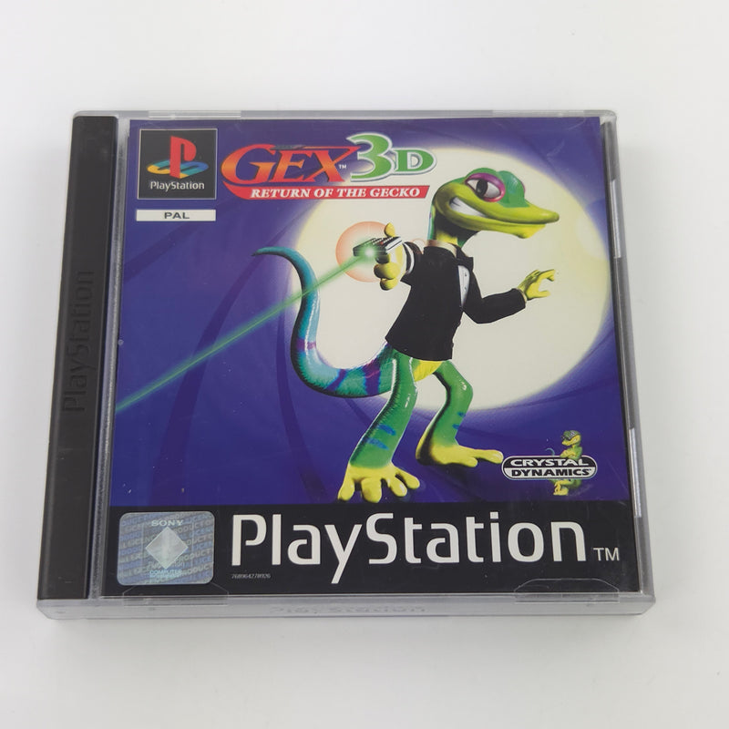 Playstation 1 Spiel : GEX 3D Return of the Gecko - CD Anleitung OVP / PS1 PSone