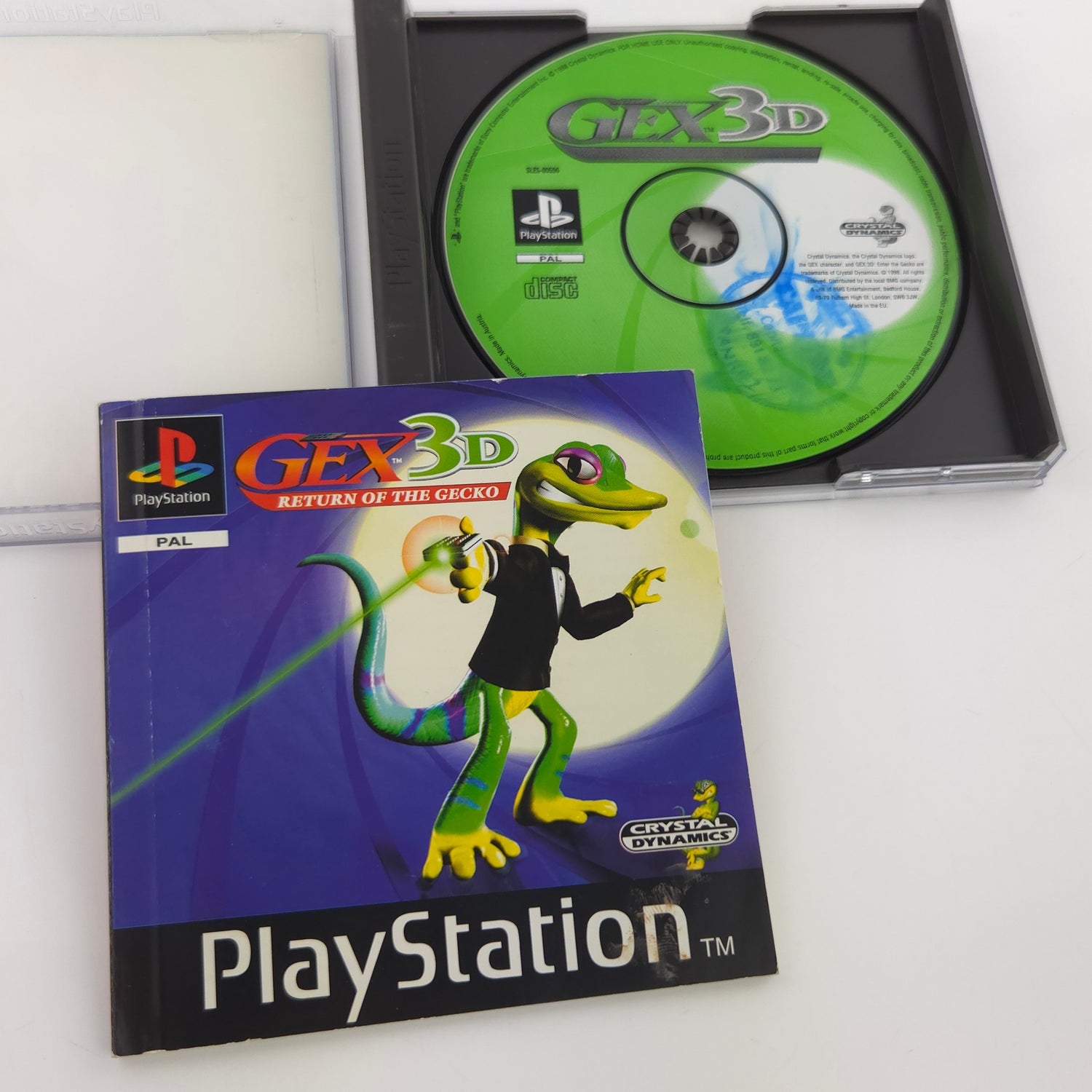 Playstation 1 Spiel : GEX 3D Return of the Gecko - CD Anleitung OVP / PS1 PSone