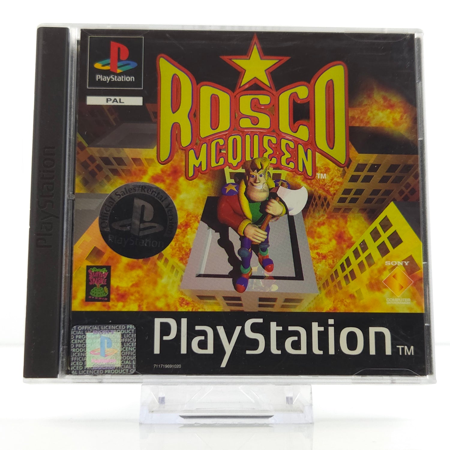 Playstation 1 Spiel : Rosco MCqueen - CD Anleitung OVP / Sony PS1 PSone