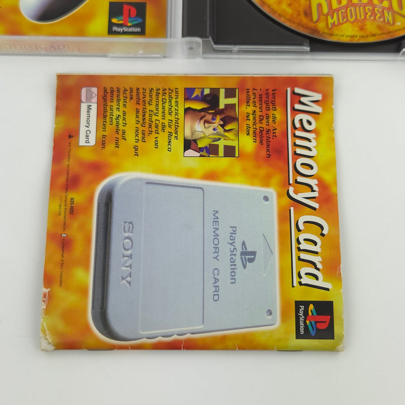 Playstation 1 Spiel : Rosco MCqueen - CD Anleitung OVP / Sony PS1 PSone