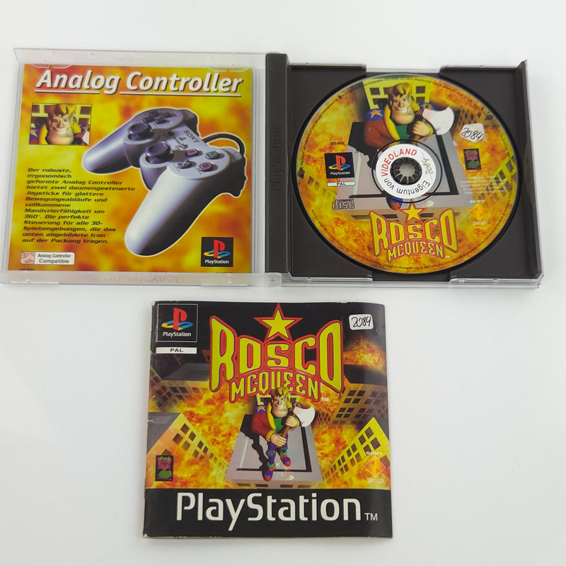 Playstation 1 Spiel : Rosco MCqueen - CD Anleitung OVP / Sony PS1 PSone