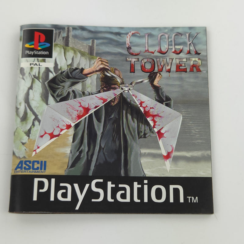 Playstation 1 Spiel : Clock Tower - CD Anleitung OVP / Sony PS1 PSone UK Version