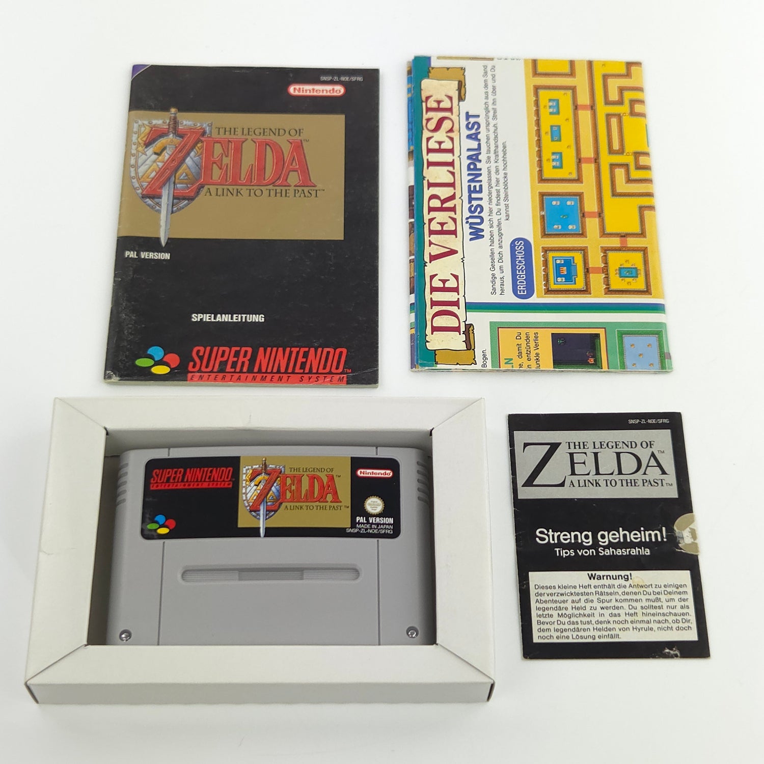 Super Nintendo Spiel : The Legend of Zelda  a link to the Past - SNES OVP PAL
