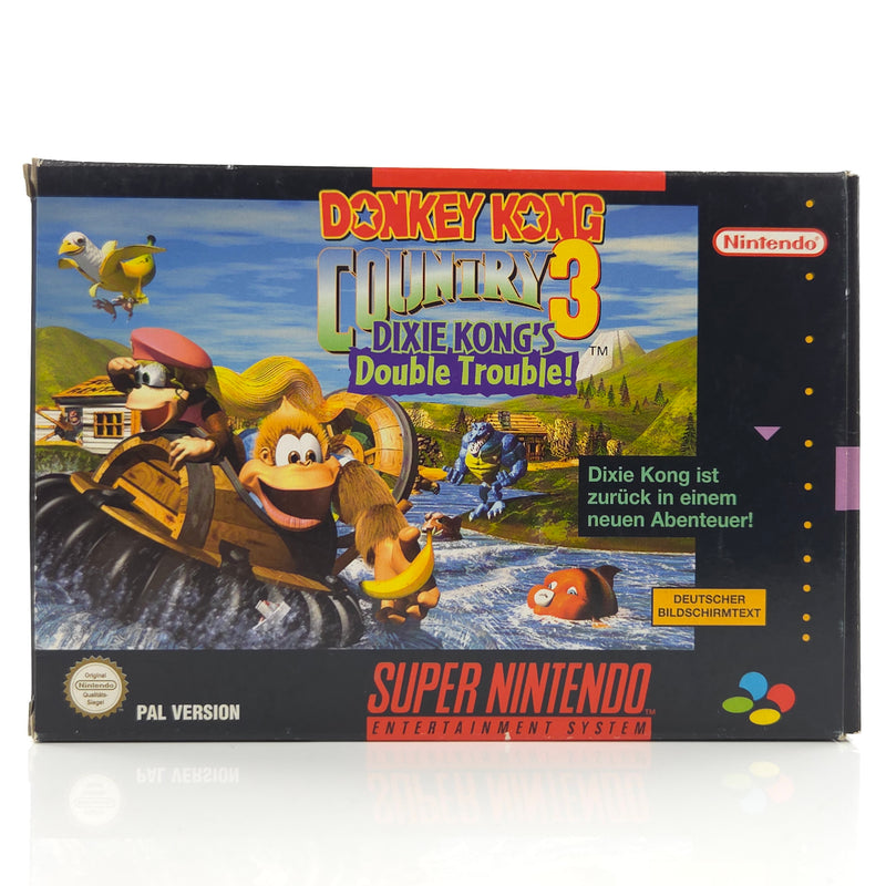 Super Nintendo Spiel : Donkey Kong Country 3 - SNES DKC OVP PAL NNOE