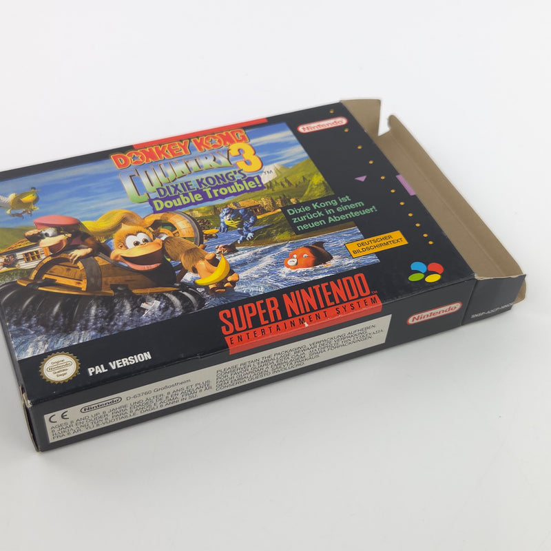 Super Nintendo Spiel : Donkey Kong Country 3 - SNES DKC OVP PAL NNOE