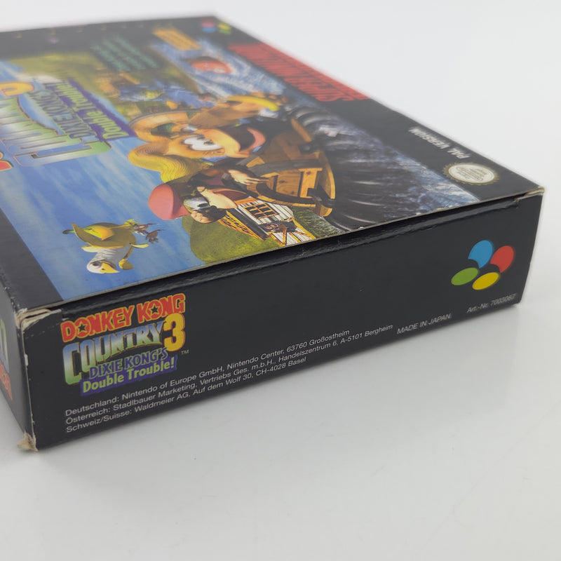Super Nintendo Spiel : Donkey Kong Country 3 - SNES DKC OVP PAL NNOE