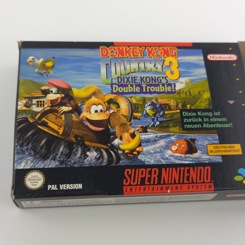 Super Nintendo Spiel : Donkey Kong Country 3 - SNES DKC OVP PAL NNOE