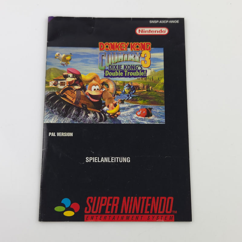 Super Nintendo Spiel : Donkey Kong Country 3 - SNES DKC OVP PAL NNOE