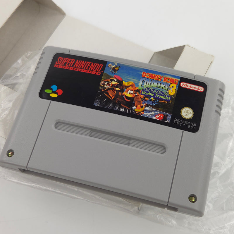 Super Nintendo Spiel : Donkey Kong Country 3 - SNES DKC OVP PAL NNOE