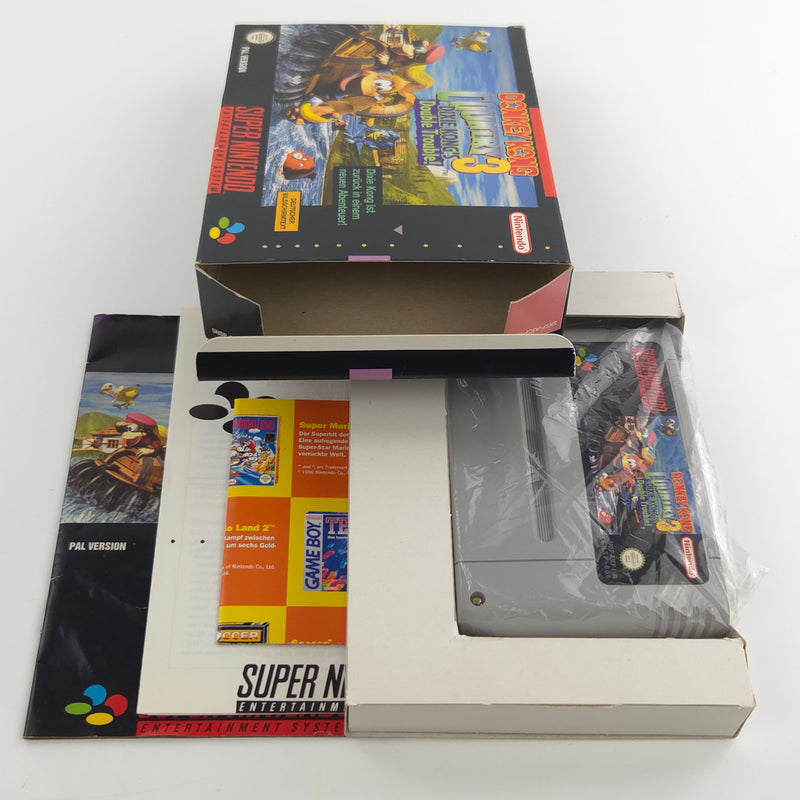 Super Nintendo Spiel : Donkey Kong Country 3 - SNES DKC OVP PAL NNOE