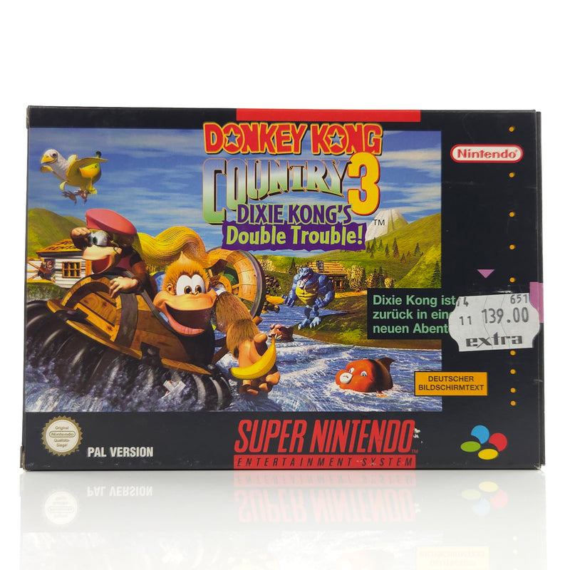 Super Nintendo Spiel : Donkey Kong Country 3 - SNES DKC 3 OVP PAL NNOE