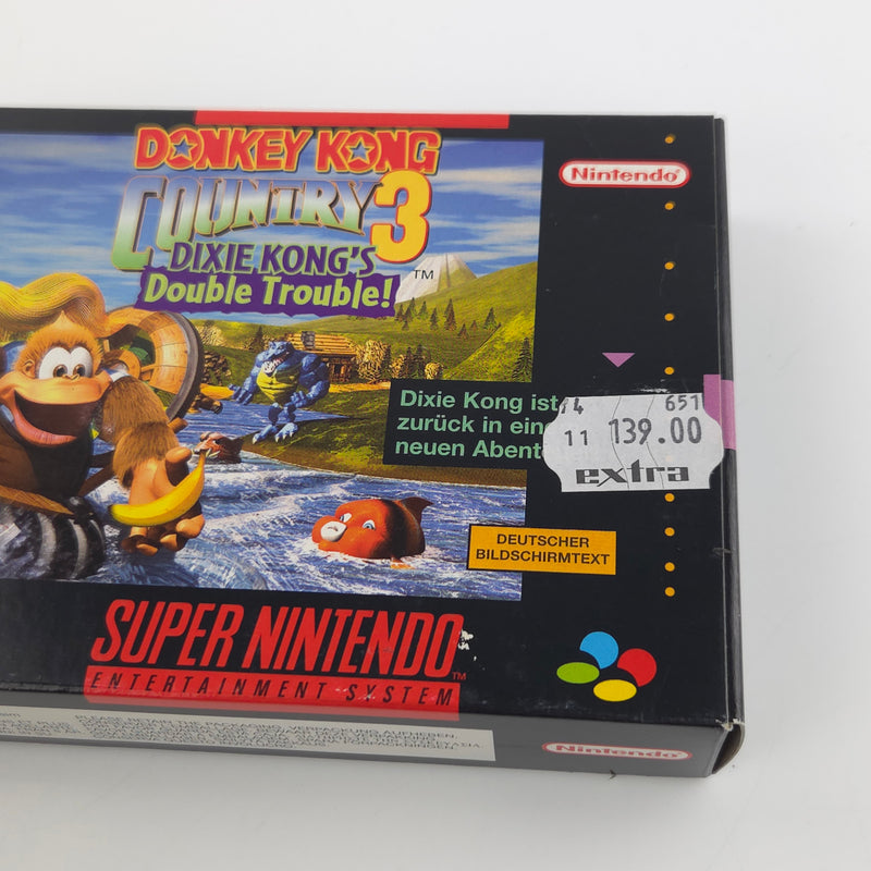 Super Nintendo Spiel : Donkey Kong Country 3 - SNES DKC 3 OVP PAL NNOE