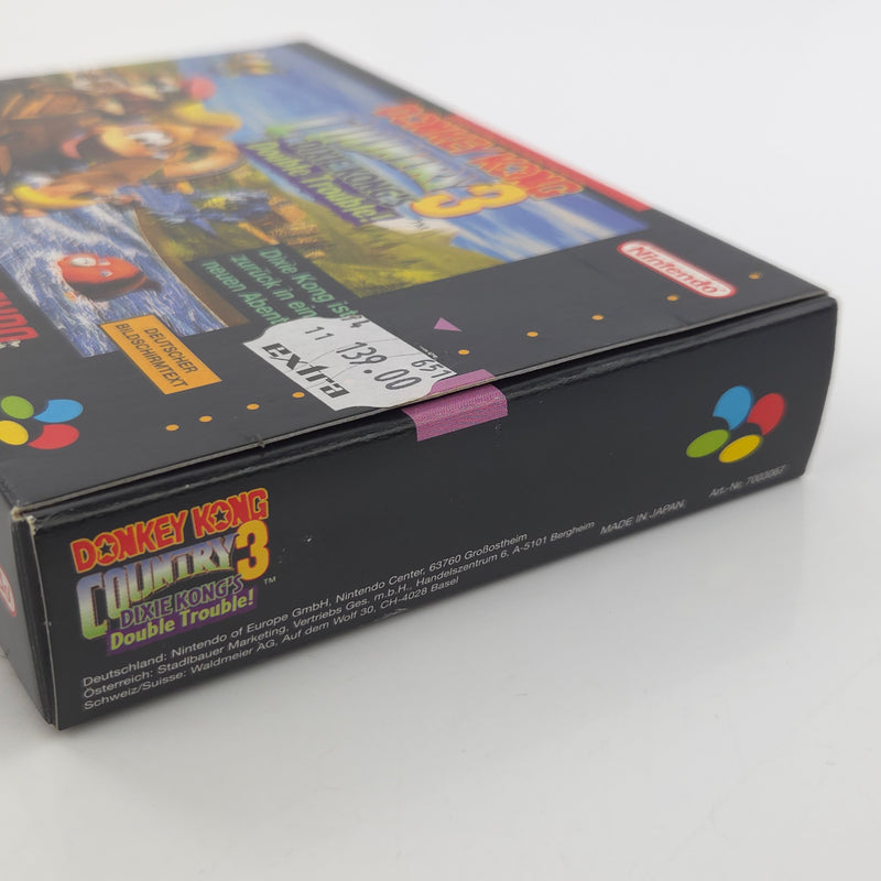 Super Nintendo Spiel : Donkey Kong Country 3 - SNES DKC 3 OVP PAL NNOE