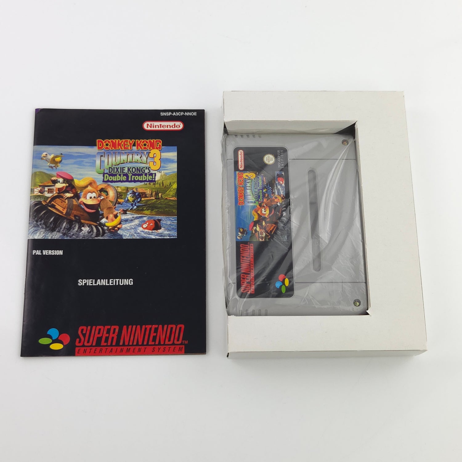 Super Nintendo Spiel : Donkey Kong Country 3 - SNES DKC 3 OVP PAL NNOE