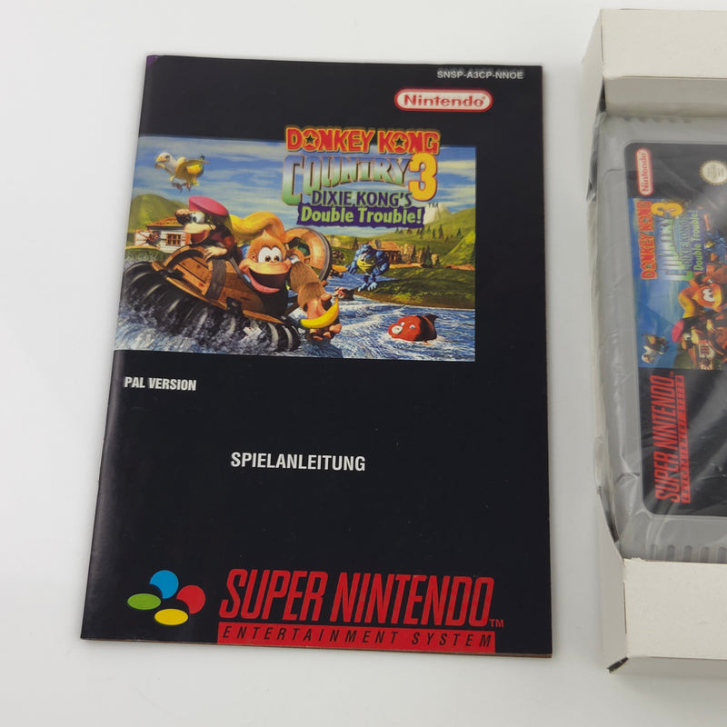 Super Nintendo Spiel : Donkey Kong Country 3 - SNES DKC 3 OVP PAL NNOE