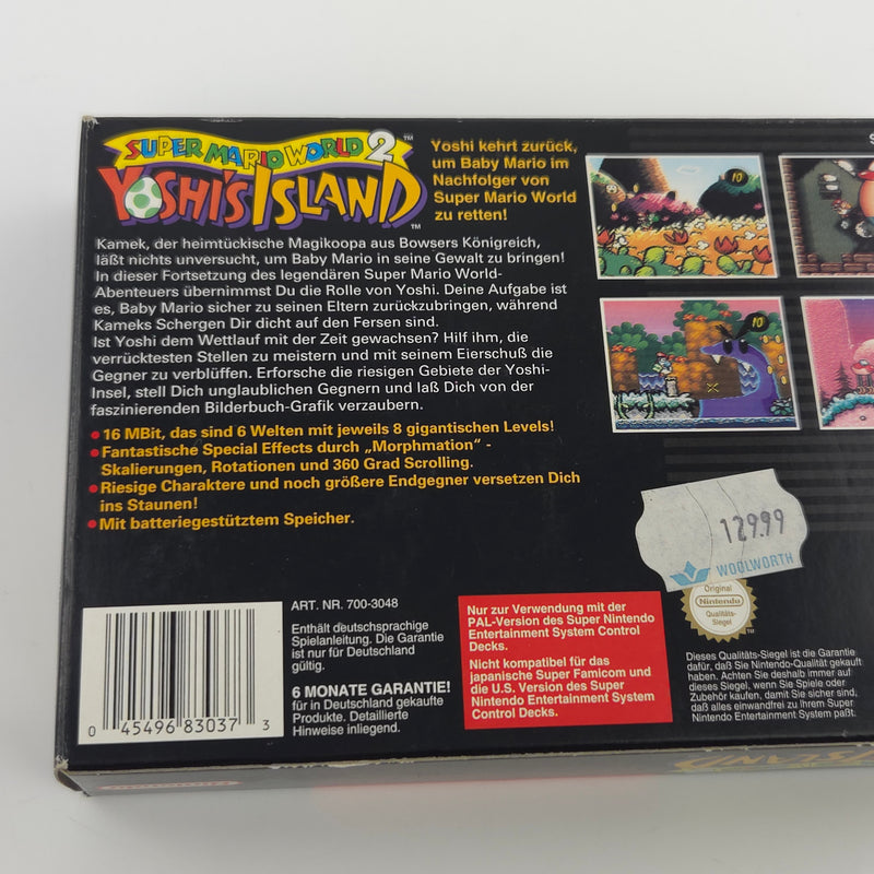 Super Nintendo Spiel : Super Mario World 2 Yoshis Island - SNES SMW OVP PAL NOE